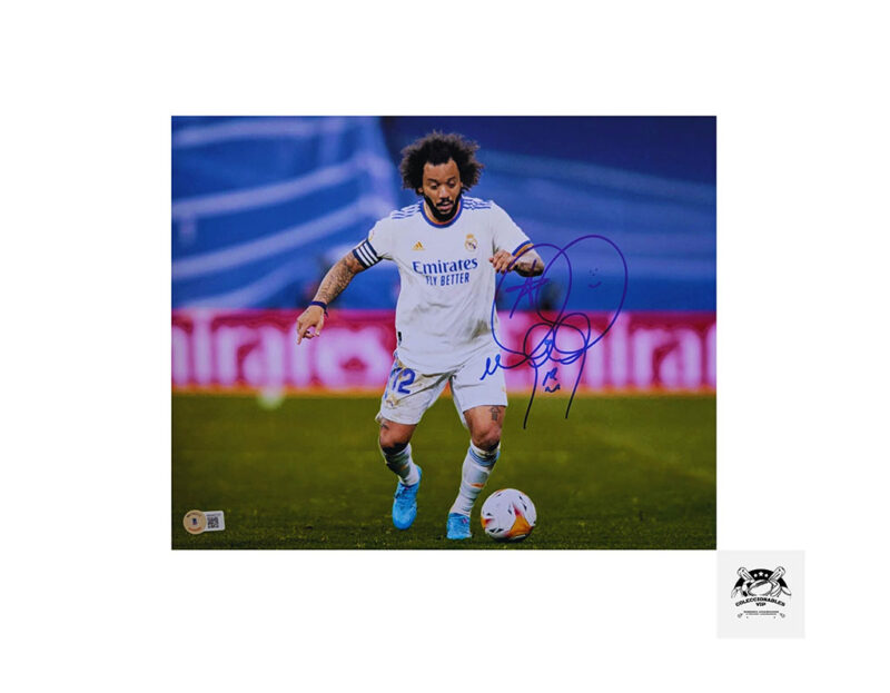 Marcelo Vieira Barcelona foto autografiada firma certificada por Beckett WW45757