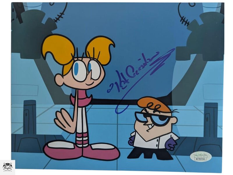 Kat Cressida voz de Dee Dee del Laboratorio de Dexter certificado JSA WIT937341