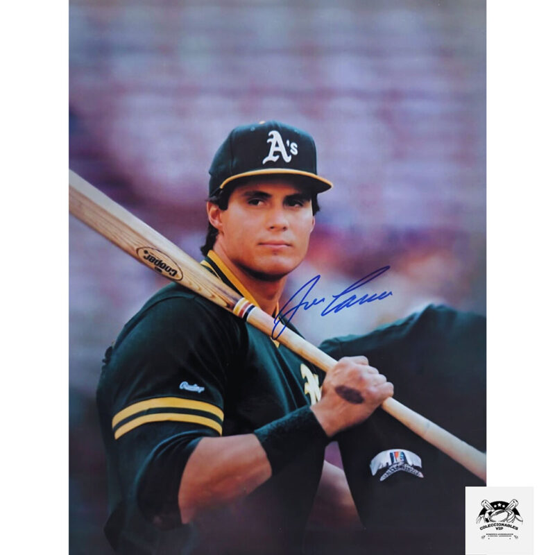 José Canseco fotografía MLB Oakland Athletics autografiada firma certificada por PSA 1C74156