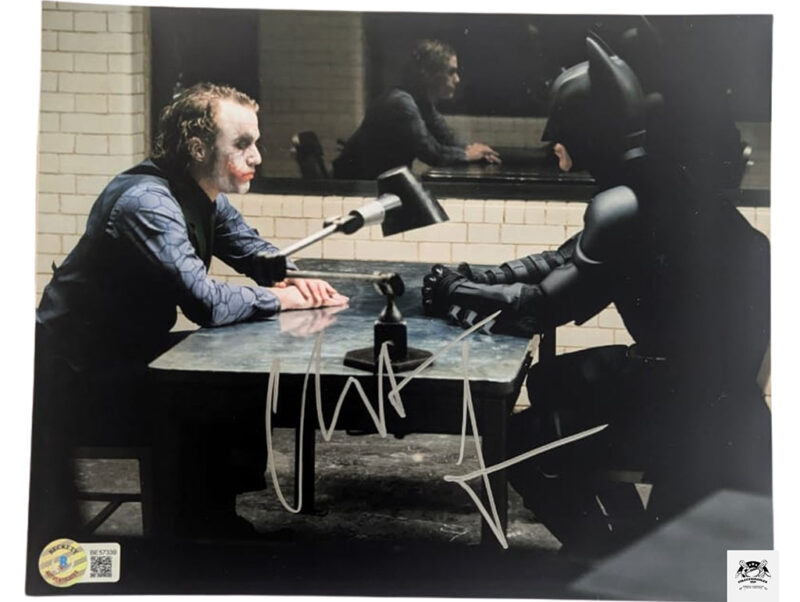 Christian Bale Fotografía Autografiada firma certificada por Beckett BE57339