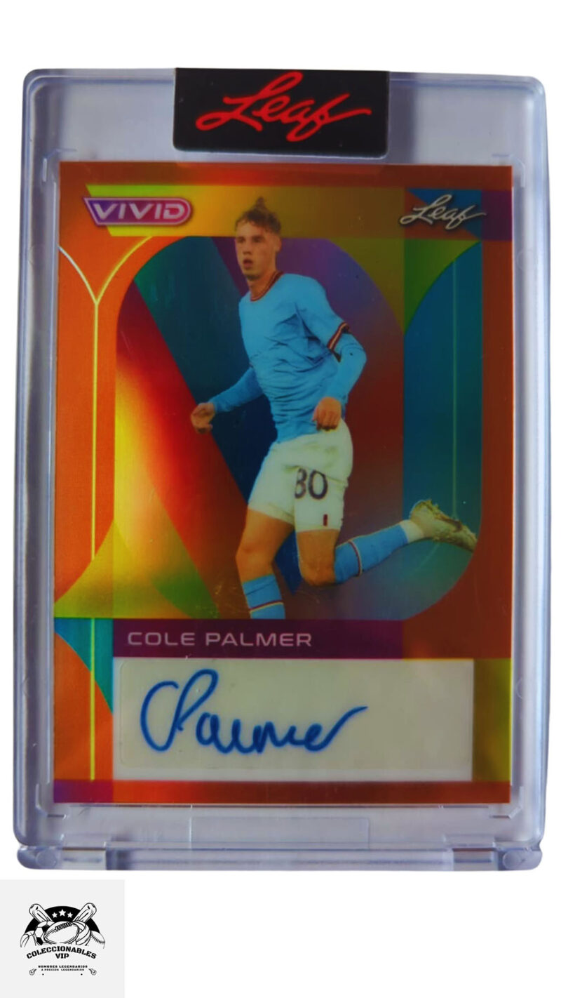 Cole Palmer Tarjeta Manchester City 2/3 Leaf BA-CP2 en el frente encontrarás su autógrafo