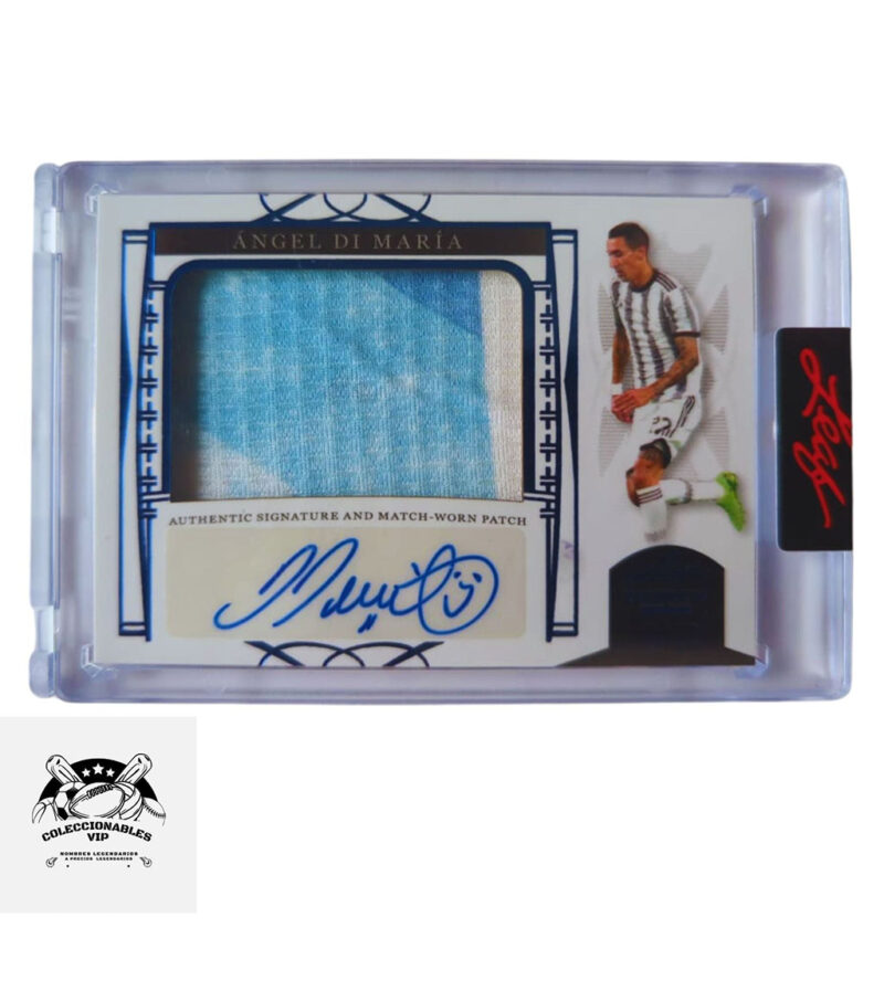 Ángel Di María Tarjeta Leaf en el frente encontrarás pieza de playera y autógrafo, edición limitada 2/15.