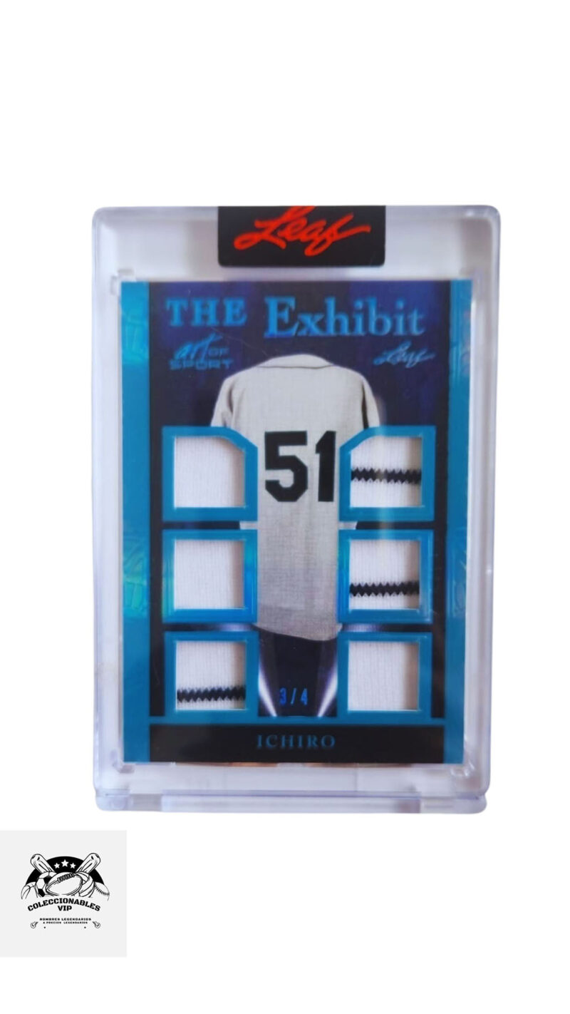 Ichiro Suzuki Tarjeta TE-16 Seattle Mariners, en el frente encontrarás pieza de playera utilizada durante el juego, edición limitada 3/4.