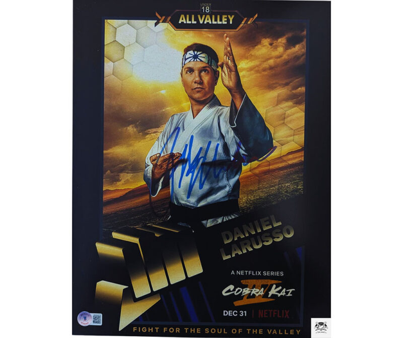 Ralph Macchio Cobra Kai foto autografiada firma certificada por Beckett WS84078