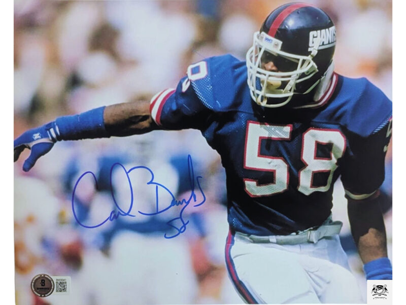 Carl Banks Giants NFL Fotografía Autografiada firma certificada por Beckett BN58941