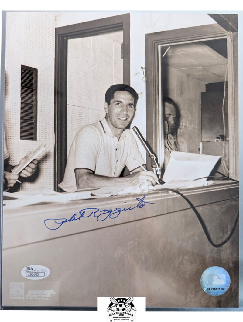 Phil Rizzuto fotografía autografiada, con certificado de autenticidad de JSA L91605