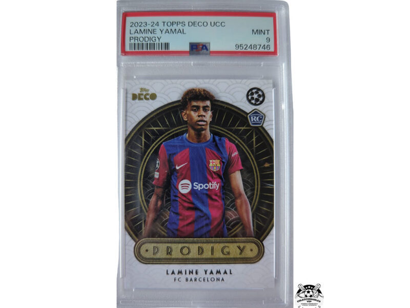 Lamine Yamal tarjeta FC Barcelona 2023 - 2024 Topps Deco UCC PSA 95248746