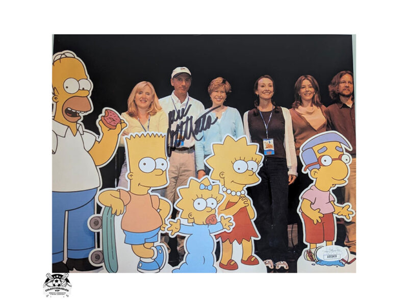Dan Castellaneta voz de Homero Simpson fotografía autografiada, con certificado de autenticidad de JSA AS02459.