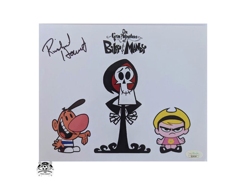 Billy y Mandy Fotografía Autografiada por Richard Horvitz certificado JSA QQ26169