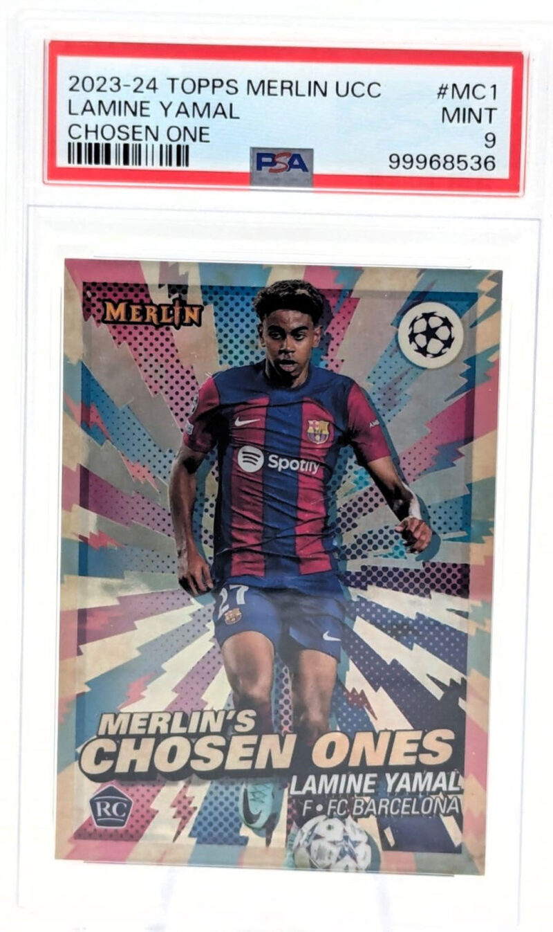 Lamine Yamal Tarjeta MC1 Barcelona Topps Merlin Graduada por PSA 99968536.