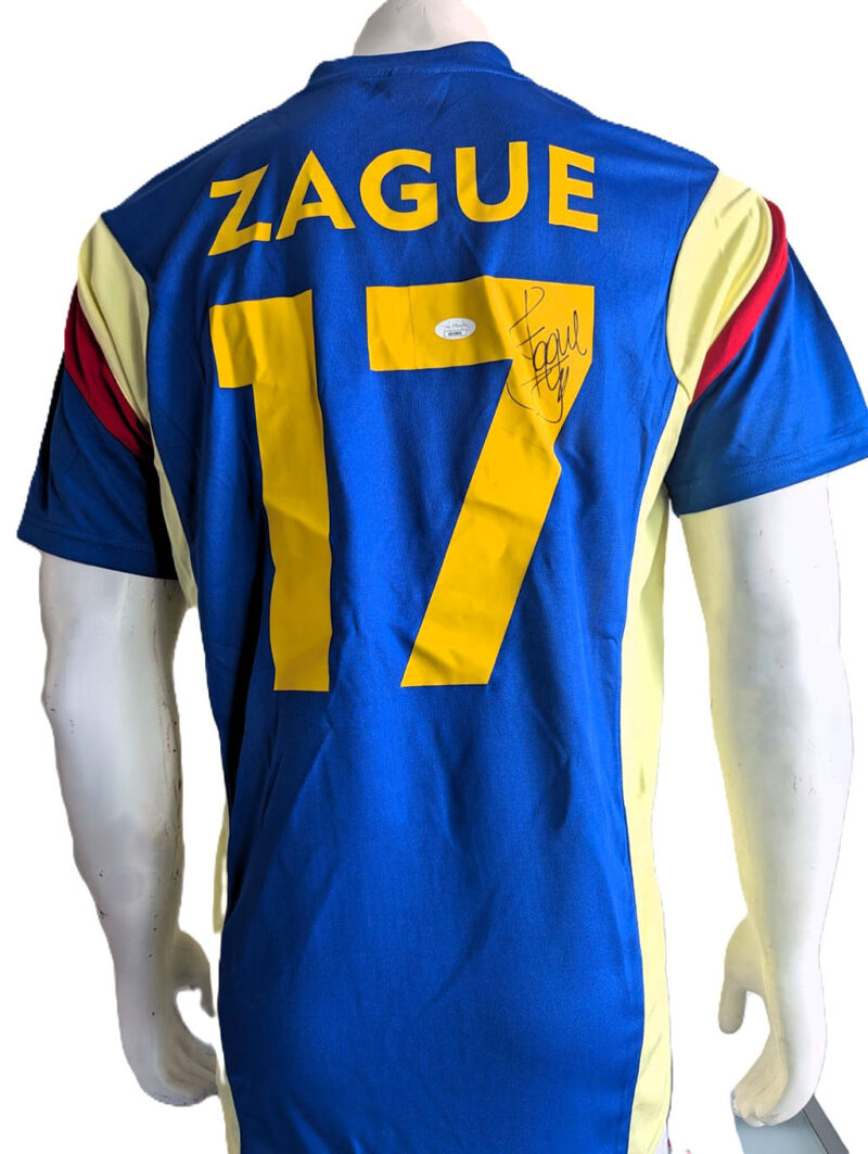 Luis Roberto Alvez "Zague" Playera América autografiada firma autentificada por la compañía JSA